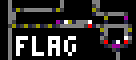 The flag. IT's a small RS nor latch with 3 inputs, one of which is a monostable circuit.