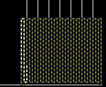 The clock. It is a large, dense zig-zagging set of gates used to delay a signal that passes endlessly through it, with some wires leading out of it, activating other parts of the machine at appropriate times.